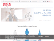 Tablet Screenshot of lauretana.com